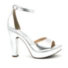 Sandália Via Uno 311004 Salto Alto Grosso Meia Pata Plataforma Feminino