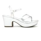 Sandália Via Uno 821005 Meia Pata Fivela Casual Salto Baixo Feminino