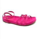 Sandália Via Uno Papete Pink com Tiras Transpassadas 548029