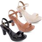 Sandália Via Uno Salto Meia Pata Casual Original 411004 Sandália Via Uno Salto Meia Pata Casual Original 411004