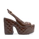 Sandalia Vicenza Peep Toe Chiara Marrom Sandalia Vicenza Peep Toe Chiara Marrom