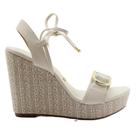 Sandália Vizzano Anabela Anabela Feminino Fivela Cadarço Sandália Vizzano Anabela Anabela Feminino Fivela Cadarço
