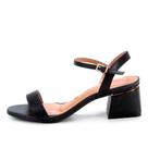 Sandália Vizzano Ankle Strap Tira Fina Salto Grosso Casual
