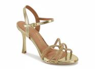 Sandália Vizzano Brilho Italia Dourado Elegância 6552203 -
