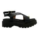 Sandália Vizzano Flat Tira Tornozelo Napa Preto 6499.122