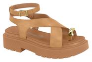 Sandália Vizzano Flatform Tratorada Detalhe Anel 6499.122