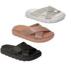 Sandália Vizzano Papete Rasteira Strass Tira Grossa 6459-122 Sandália Vizzano Papete Rasteira Strass Tira Grossa 6459-122