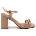 Sandália Vizzano Salto Bloco Metal Feminino 6409224 Sandália Vizzano Salto Bloco Metal Feminino 6409224