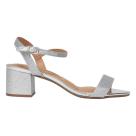 Sandalia Vizzano Salto Bloco Shine Feminina Prata