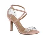 SANDÁLIA VIZZANO SALTO FINO CRISTAL/rosa spik