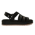 Sandália Zaxy Papete Flatform Conectada Preto Feminino 18421