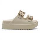 Sandalia Zaxy Partner Air High Feminina Plataforma Alta Leve - Branco - 37