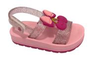 Sandalia zaxynina cherry baby infantil zaxy - 19265 sintetico