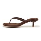 Sandálias ATBELL Kitten Heel Jelly Thong para mulheres tamanho 10