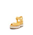 Sandálias de cunha Sorel Joanie IV Y Strap femininas amarelas tamanho 10