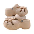 Sandálias De Plataforma Femininas De Verão Com Decoração Floral, Antiderrapantes, Respiráveis, Em Sandálias De Plataforma Femininas De Verão Com Decoração Floral, Antiderrapantes, Respiráveis, Em