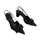 Sandálias Elegantes Com Laço Borboleta Para Mulheres, Sapatos De Salto Alto Com Bico Fino, Moda Sandálias Elegantes Com Laço Borboleta Para Mulheres, Sapatos De Salto Alto Com Bico Fino, Moda