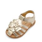 Sandálias Fechadas Florais DREAM PAIRS para Meninas Tamanho 12 Dourado