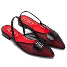 Sandálias Femininas Chch 2024 - Sapatos Baixos com Detalhe em Malha