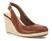 Sandálias femininas com cunhas de plataforma Cougo Alpargatas Brown 9