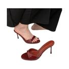 Sandálias Femininas De Salto Alto Fino Com Bico Aberto Para O Verão - Elegância E Conforto Sandálias Femininas De Salto Alto Fino Com Bico Aberto Para O Verão - Elegância E Conforto