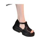 Sandálias Femininas De Verão Com Salto Anabela E Bico Aberto, Estilo Romano Vazado, Plataforma Sandálias Femininas De Verão Com Salto Anabela E Bico Aberto, Estilo Romano Vazado, Plataforma