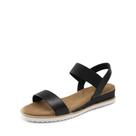 Sandálias Femininas DREAM PAIRS SDPW2310W com Tira Elástica Preta Sandálias Femininas DREAM PAIRS SDPW2310W com Tira Elástica Preta