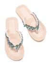 Sandálias femininas Verdusa Boho Starfish Pearl Strass azul menta Sandálias femininas Verdusa Boho Starfish Pearl Strass azul menta