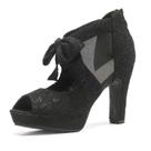 Sandálias GATUXUS Sexy Open Toe Chunky High Heels Femininas Pretas Sandálias GATUXUS Sexy Open Toe Chunky High Heels Femininas Pretas