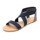 Sandálias Gladiadoras Femininas DREAM PAIRS com Tira Elástica Azul Marinho Sandálias Gladiadoras Femininas DREAM PAIRS com Tira Elástica Azul Marinho