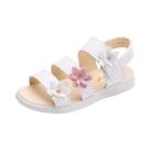 Sandálias Gladiadoras Florais Para Meninas, Calçados De Praia Macios E Fofos Para Crianças, Moda De