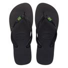 Sandálias Havaianas Brasil Preto Tamanho 37/38 1 Par