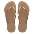 Sandálias Havaianas Slim Rose Gold para mulheres - Tamanho 37/38 BR
