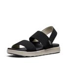 Sandálias KEEN Elle Backstrap femininas, plataforma, pretas, tamanho 8