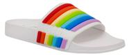 Sandálias Slide Juicy Couture Wynnie2 White Rainbow - Mulheres