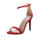 Sandálias Stiletto Vermelhas de Camurça KARRIE Femininas DREAM PAIRS 11