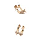 Sandálias Transparentes De Salto Alto Com Laço De Pérola Branca Para Mulheres, Sapatos Sexy Para Sandálias Transparentes De Salto Alto Com Laço De Pérola Branca Para Mulheres, Sapatos Sexy Para