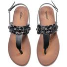 Sandálias Veittes Casual Flat Slide Femininas Confortáveis Pretas Sandálias Veittes Casual Flat Slide Femininas Confortáveis Pretas
