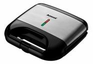 Sanduicheira e Chapa Grill Elétrica 2 em 1 Potente Antiaderente Lanches Gostosos Luz Led AMS500 127v