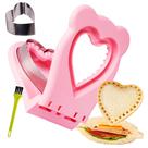 Sanduicheira e Cortador de Bordas LEPCY Uncrustables - Formato de Coração Rosa Sanduicheira e Cortador de Bordas LEPCY Uncrustables - Formato de Coração Rosa