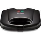 Sanduicheira e Grill Arno SACB Antiaderente Preto 600W com Alça Isolada e Trava de Segurança 220V Sanduicheira e Grill Arno SACB Antiaderente Preto 600W com Alça Isolada e Trava de Segurança 220V
