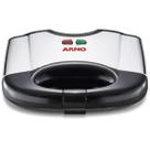 Sanduicheira e Grill Arno Sacs Antiaderente Inox 127v F002 Sanduicheira e Grill Arno Sacs Antiaderente Inox 127v F002