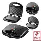 Sanduicheira Eletrica Grill Antiaderente 750w 220v 60Hz Preta Útil Eletro 1 Ano de Garantia