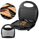 Sanduicheira Elétrica Grill Portátil Preta Acabamento Inox