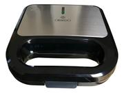 Sanduicheira Eletrica Inox Grill Antiaderente 2 X 1 Obsedo Cor Preto