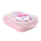 Sanduicheira Escolar Porta Lanches Hello Kitty c/ Glitter - Plasútil Sanduicheira Escolar Porta Lanches Hello Kitty c/ Glitter - Plasútil