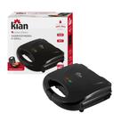 Sanduicheira Grill 2 Em 1 Kian Preta Elétrica 750w 127v