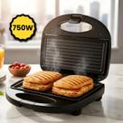 Sanduicheira Grill Elétrica 2 Em 1 Antiaderente Prensa Grelha Dupla 750W 127V 110V Pão na Chapa