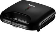 Sanduicheira Grill Elétrica Antiaderente Preta Amvox AMS 370 Black 220v 750w Sistema Cool Touch