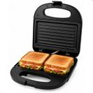 Sanduicheira Grill Elétrica Preta 127V Antiaderente para Lanche, Misto